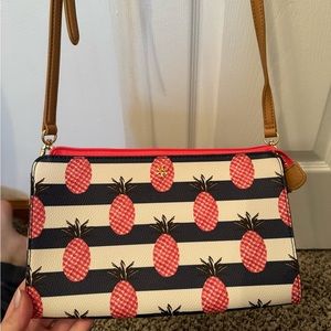 Tory Burch pink pineapple crossbody